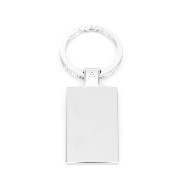 KEYCHAIN BASIC RECTANGULAR  CHROME METAL
