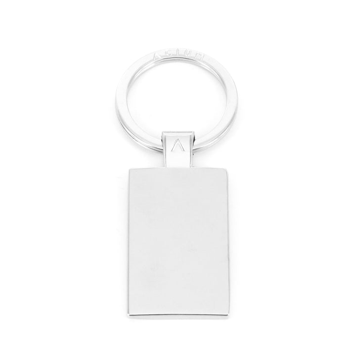 KEYCHAIN BASIC RECTANGULAR  CHROME METAL