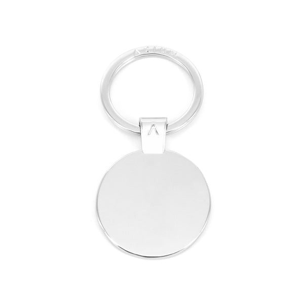 KEYCHAIN BASIC ROUND CHROME METAL
