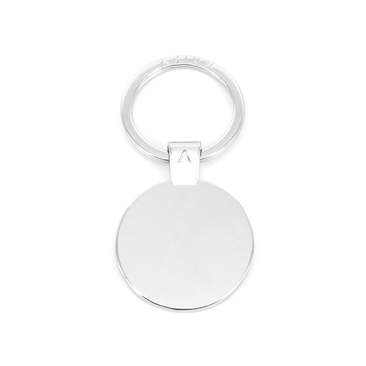 KEYCHAIN BASIC ROUND CHROME METAL