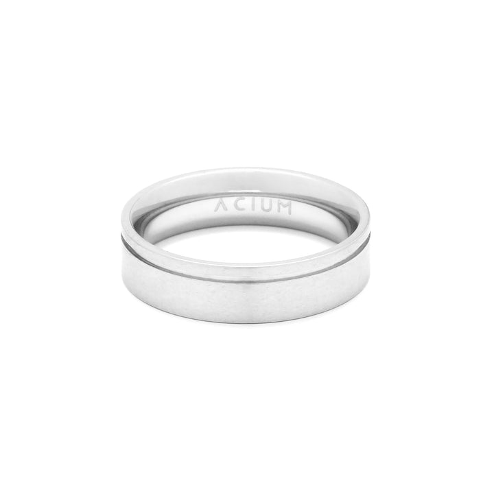 Engagement Ring Basic Anatomical With Side Trim Steel – ACIUM | GERMANY