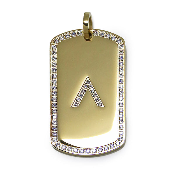 PENDANT GLOW LARGE ZIRCONIA CROSS GOLD PLATED