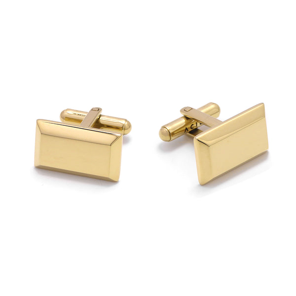 CUFFLINK OFFICE SQUARE GOLD PLATED